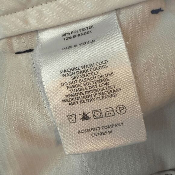 FJ Men's Flat Front Golf Spandex Stretch Performance Shorts Navy Blue Size W32 - Picture 4 of 8